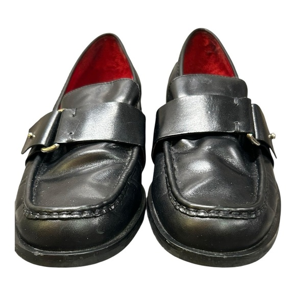 Franco Sarto Women’s Black Leather Upper Slip-On Loafers size 7.5 - Picture 3 of 13